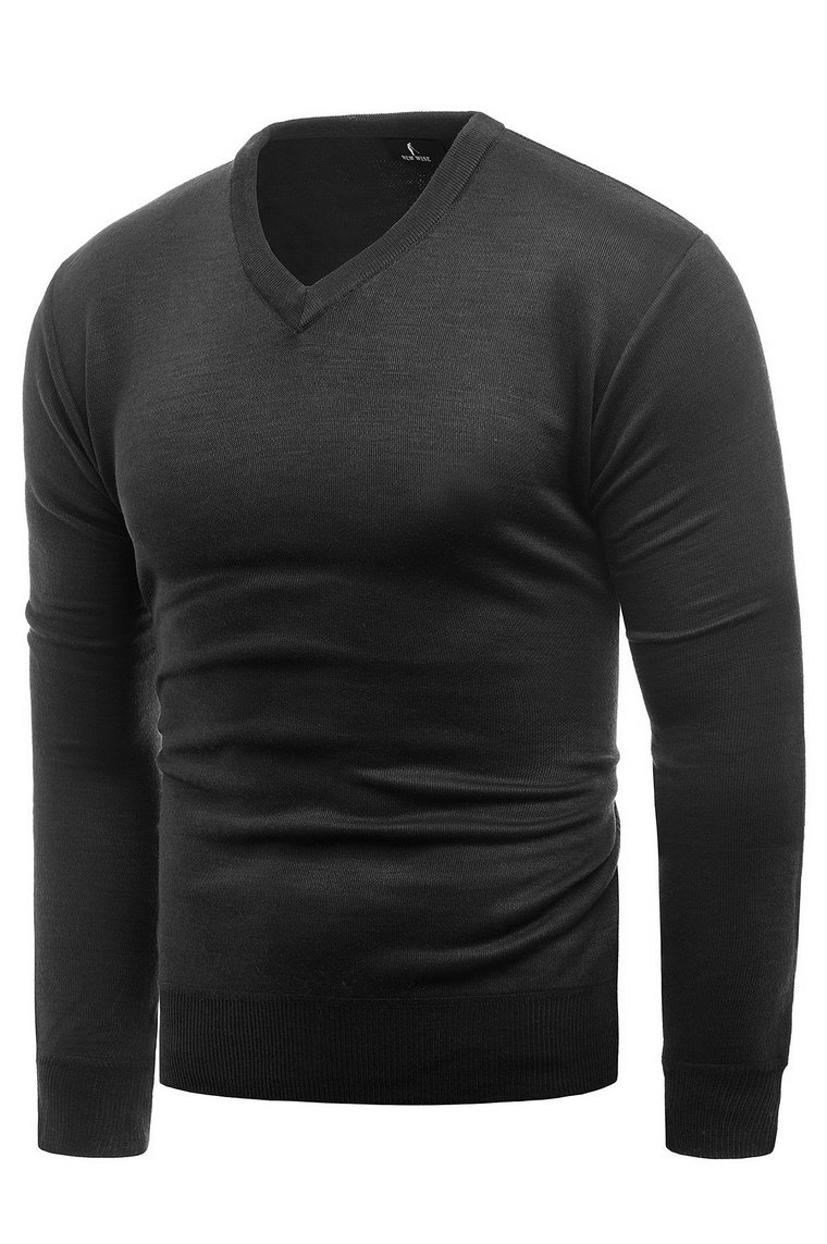 bluza /sweter męski 2200a - czarny