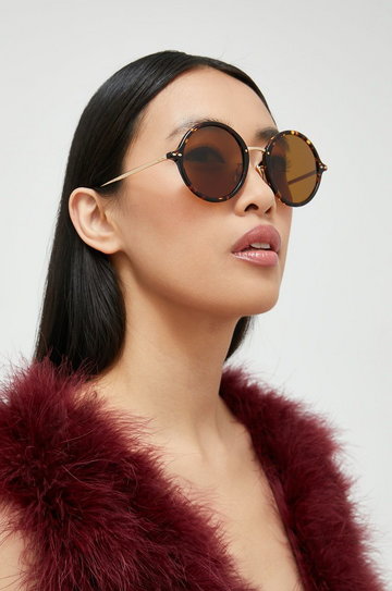 Isabel Marant okulary przeciwsłoneczne damskie kolor złoty