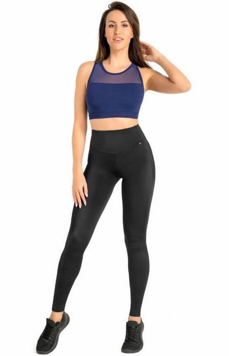 Yoggi legginsy damskie sportowe, Kolor czarny, Rozmiar 3XL, Teyli