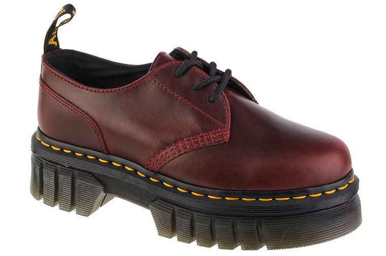 Dr. Martens Audrick DM27815211, Damskie, Bordowe, półbuty, skóra licowa, rozmiar: 37