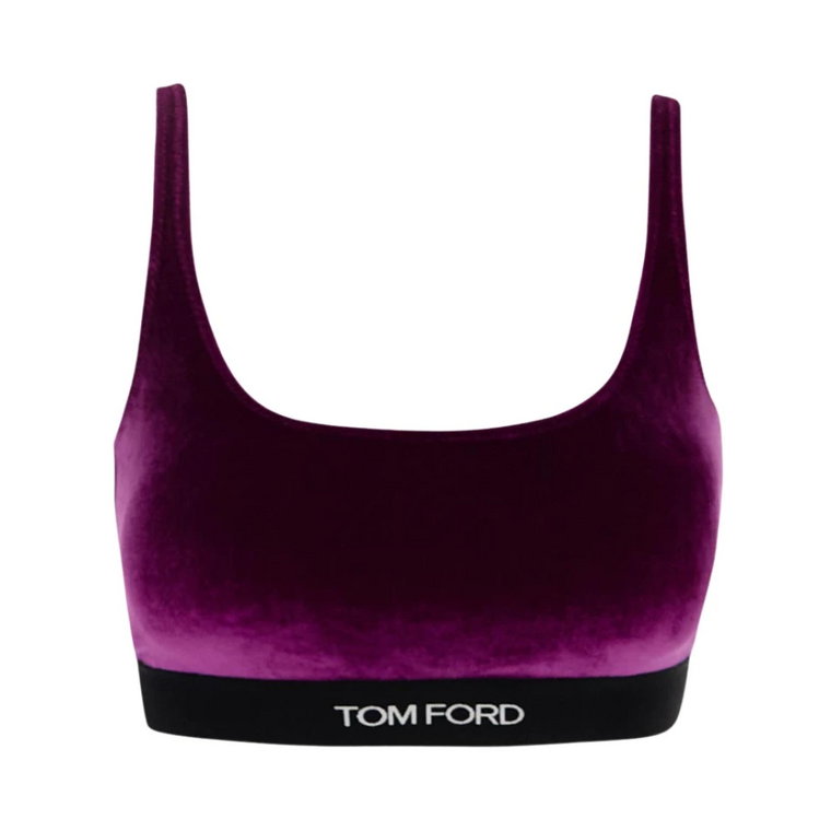 Velvet Logo Bralette Tom Ford