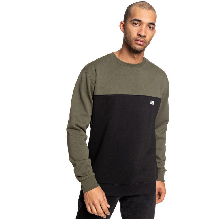 Bluza Dc Shoes Rebel Crew Block 3 Green/black, Mężczyźni