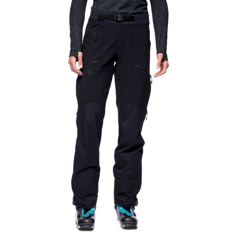 Damskie spodnie Black Diamond DAWN PATROL HYBRID PANTS black - S