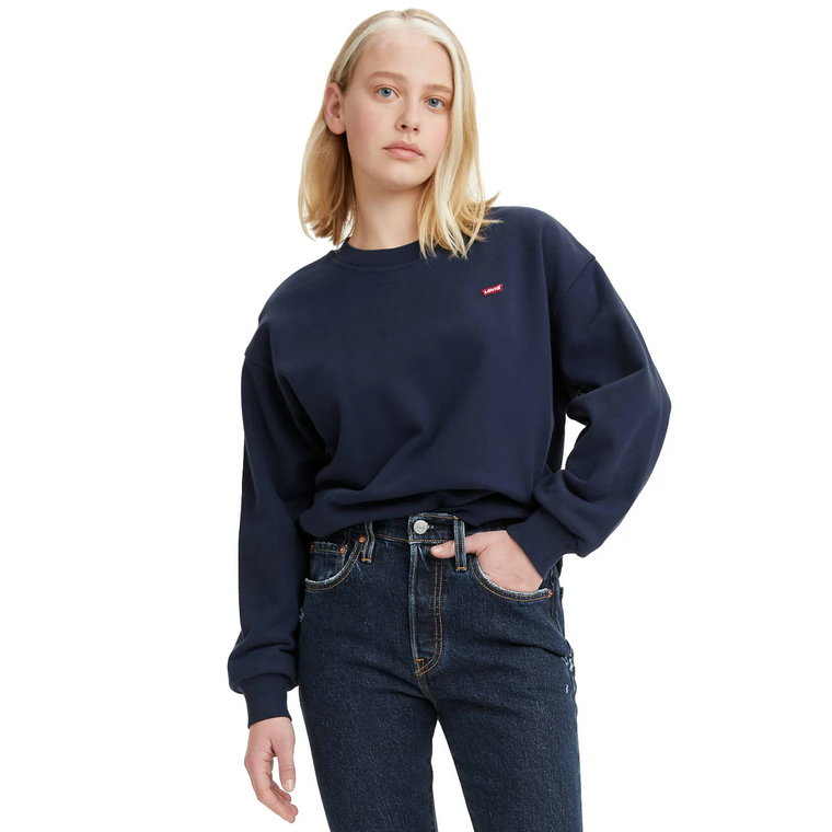 Levi's Standard Crew Hoodie 246880027, Damskie, Granatowe, bluzy, bawełna, rozmiar: M