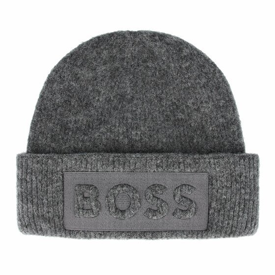 Boss Monello Czapka z dzianiny medium grey