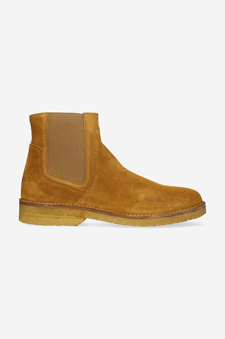 A.P.C. sztyblety zamszowe Boots Theodore męskie kolor brązowy PXBSK.H54252-CARAMEL