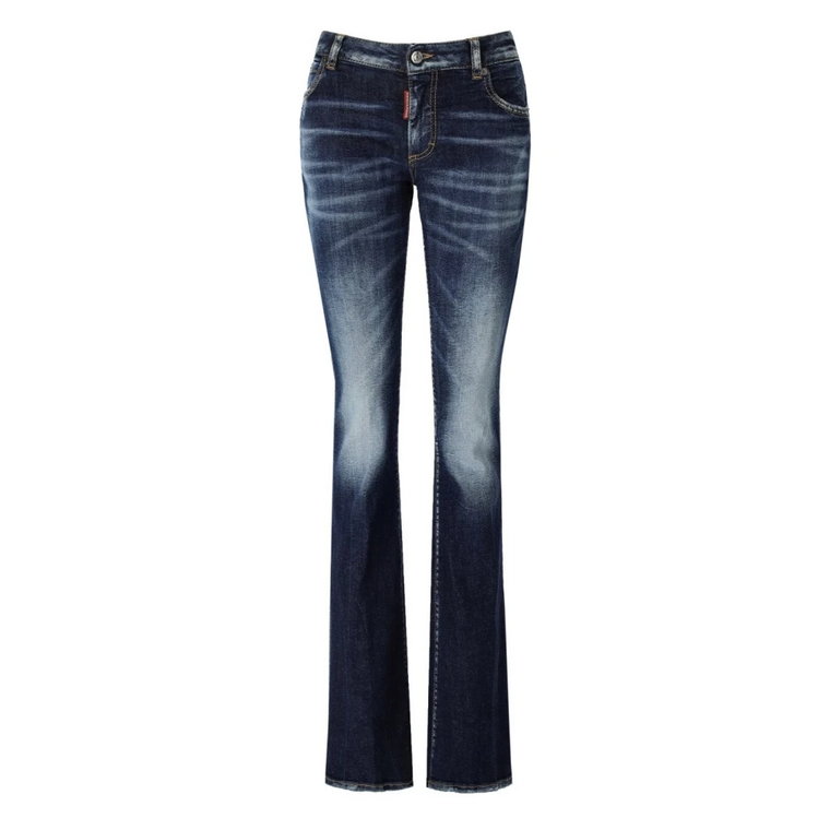 Flare Twiggy Niebieskie Jeansy Dsquared2