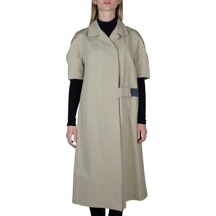 Krótkorękawowy Trenchcoat Prada