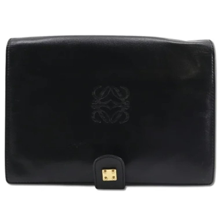 Pre-owned Leather clutches Loewe Pre-owned