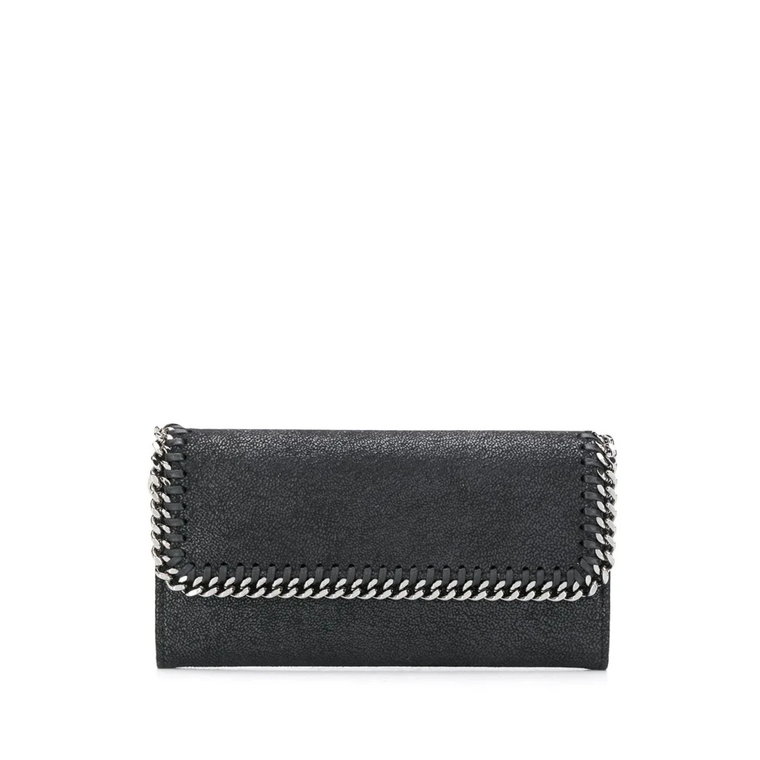 Czarny Portfel Falabella Continental Stella McCartney