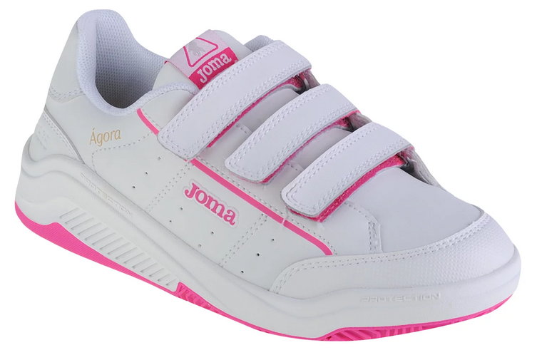 Joma W.Agora Jr 2310 WAGOW2310V, Dla dziewczynki, Białe, buty sneakers, skóra syntetyczna, rozmiar: 29