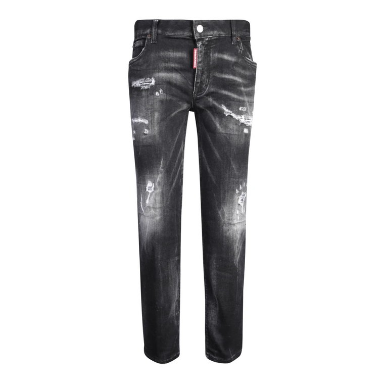 Czarne Jeansy dla Kobiet - Stylowe i wszechstronne Dsquared2