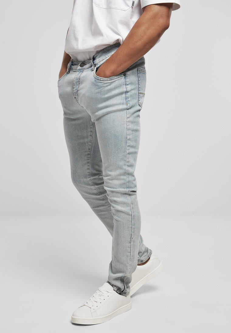 Spodnie Jeansowe Slim Fit Męskie Niebieskie Urban Classics TB3798