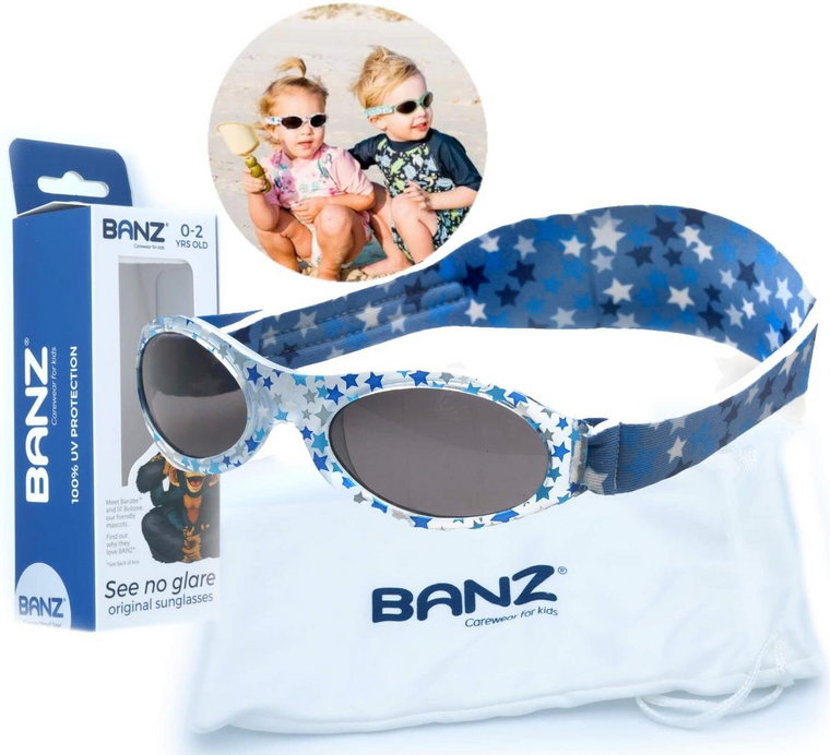 Okulary przeciwsłoneczne dzieci 0-2lat UV400 BANZ Baby Banz Bubzee