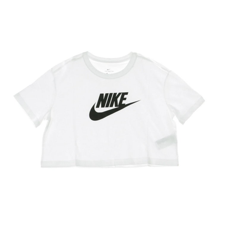 Crop Icon Tee Krótka Koszulka Biała/czarna Nike