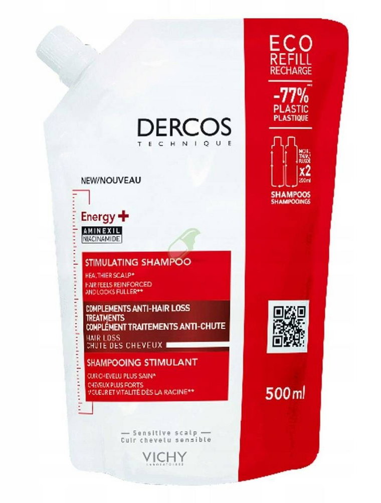 Vichy Dercos Energy+ Szampon stymulujący Refill 500ml