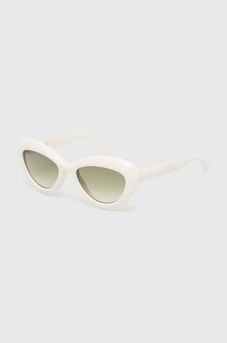 Moschino okulary przeciwsłoneczne damskie kolor biały MOS163/S
