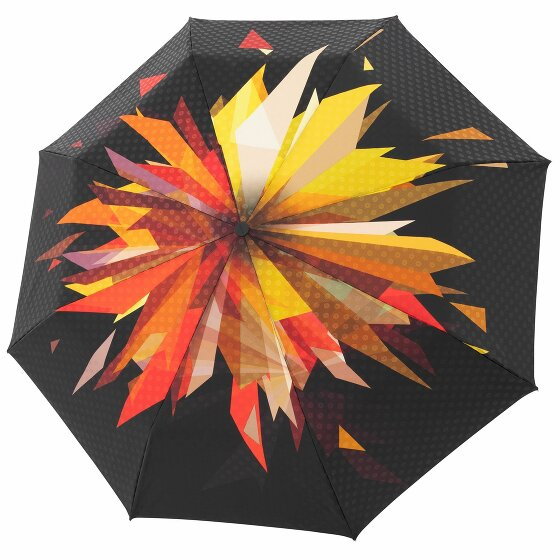 Doppler Manufaktur Boheme Carbon Steel Pocket Umbrella 29 cm black red gemustert