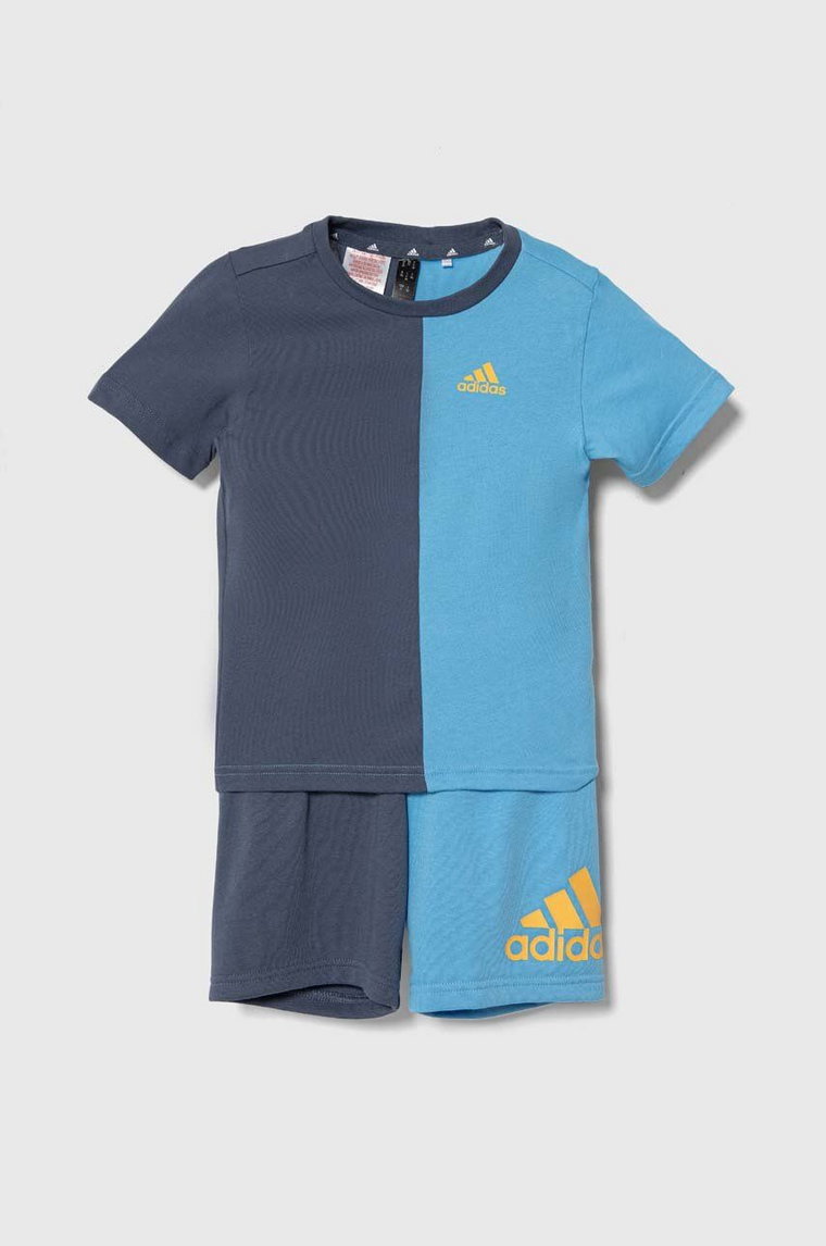 adidas komplet dziecięcy kolor niebieski