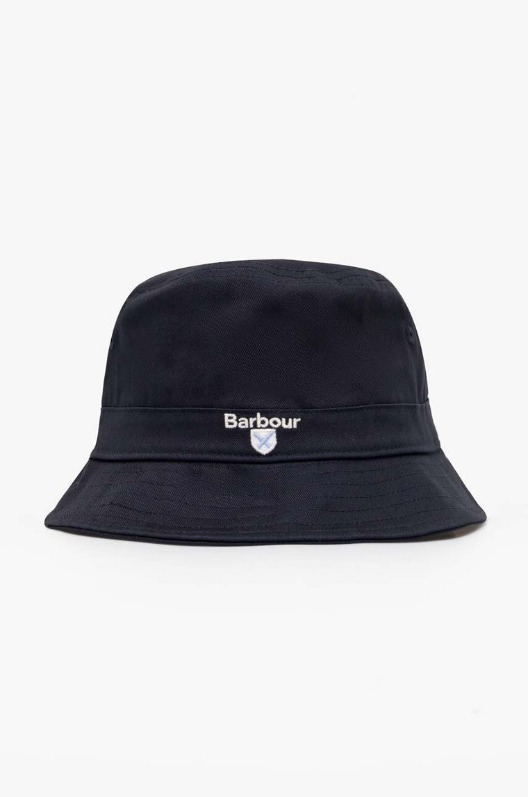 Barbour kapelusz bawełniany Cascade Bucket Hat kolor granatowy bawełniany MHA0615