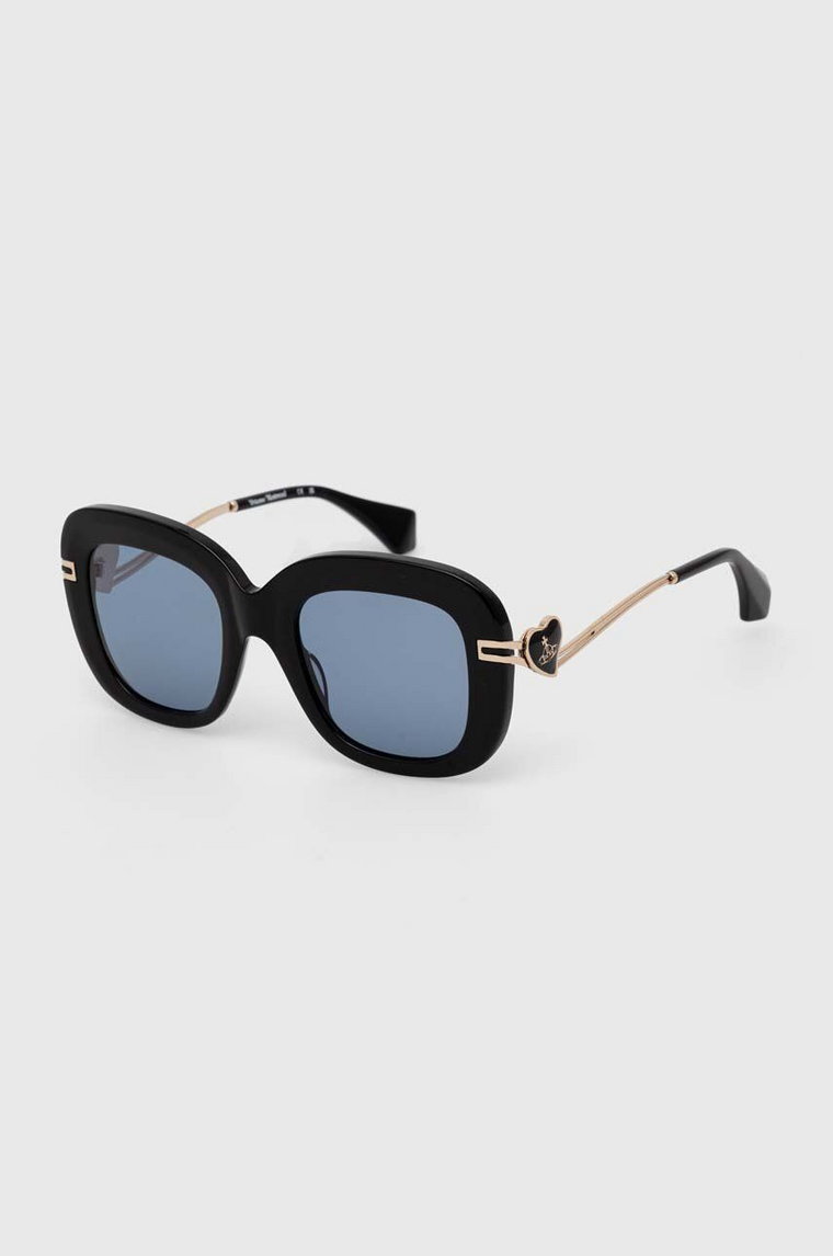 Vivienne Westwood okulary przeciwsłoneczne damskie kolor czarny VW506100150