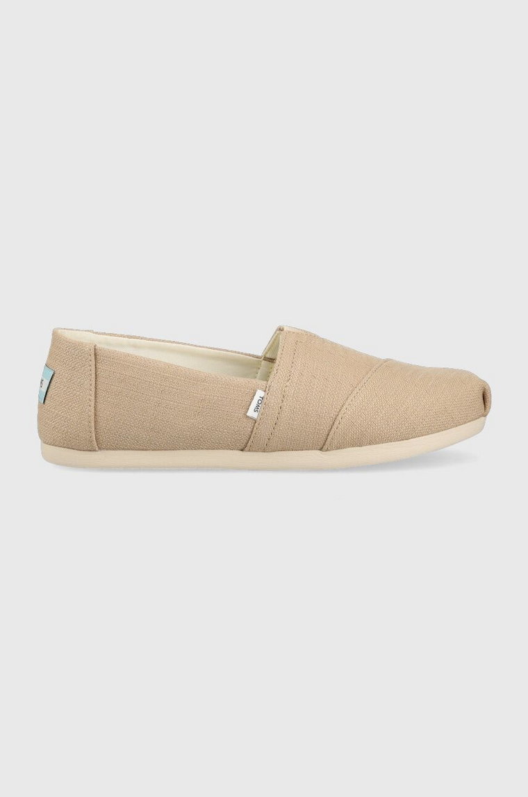 Toms espadryle Alpargata kolor beżowy