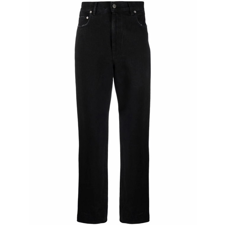 Czarne Aw23 Straight Jeans - Moda Damska Golden Goose