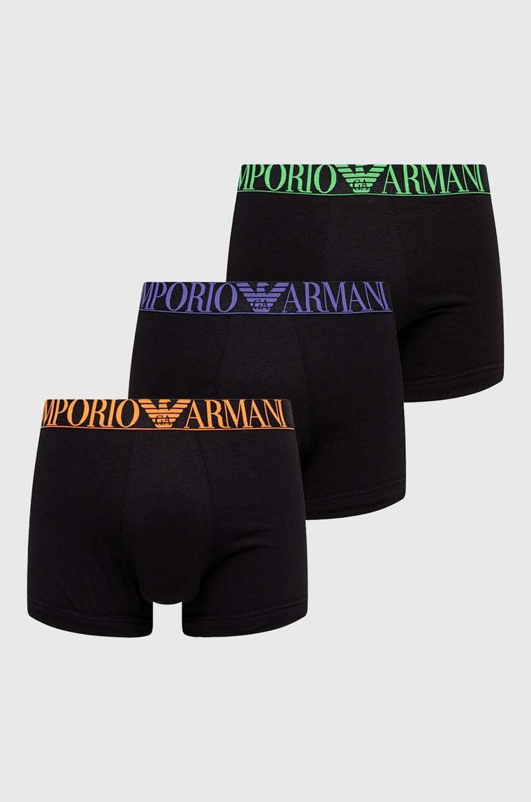 Emporio Armani Underwear bokserki 3-pack męskie kolor czarny