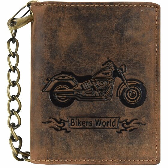 Greenburry Vintage Bike Wallet Leather 10 cm braun