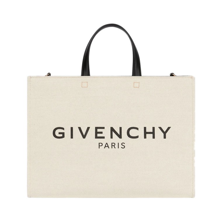 Biała torba Tote z nadrukiem sygnatury Givenchy