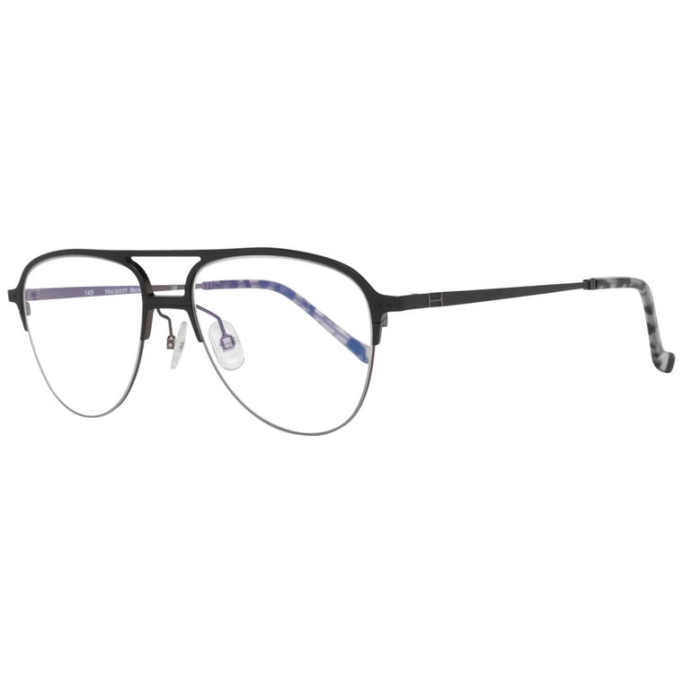 Czarne Męskie Okulary Optyczne z Filtrem Niebieskim Hackett