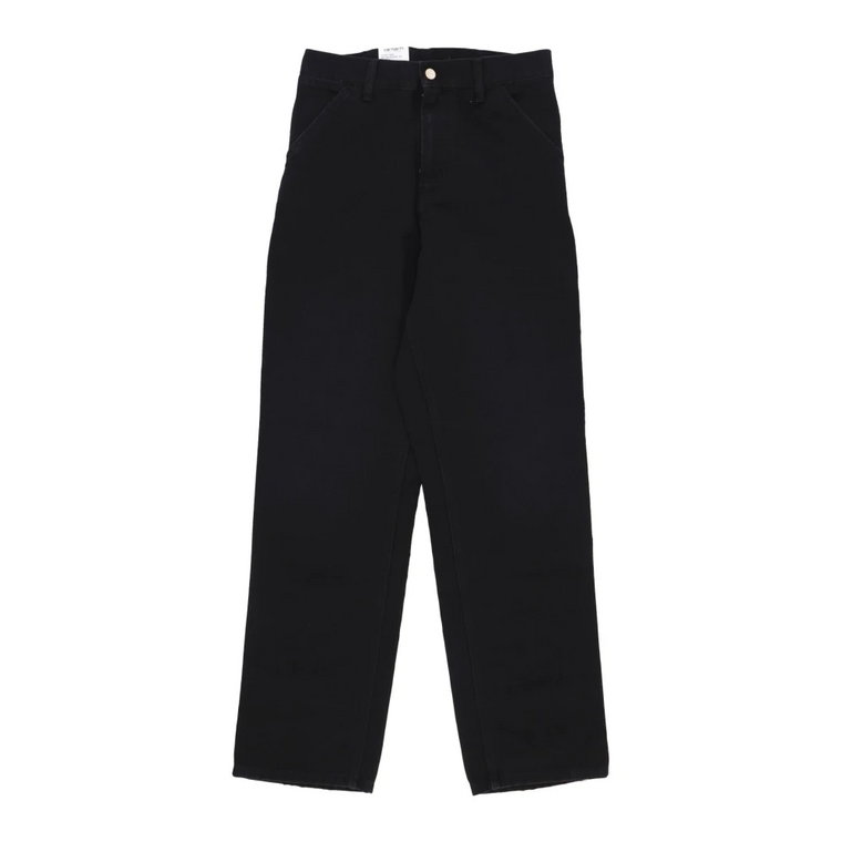 Czarny Aged Canvas Single Knee Pant Carhartt Wip