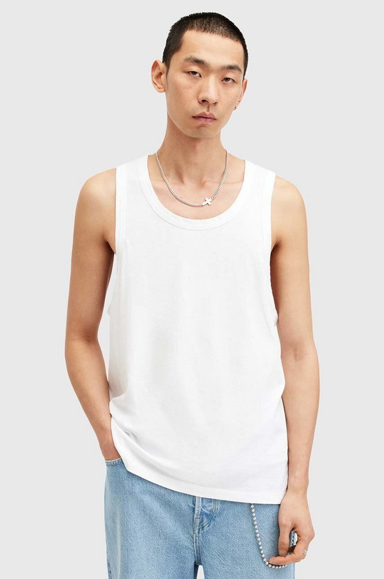 AllSaints top bawełniany KENDRICK VEST kolor biały M005JA