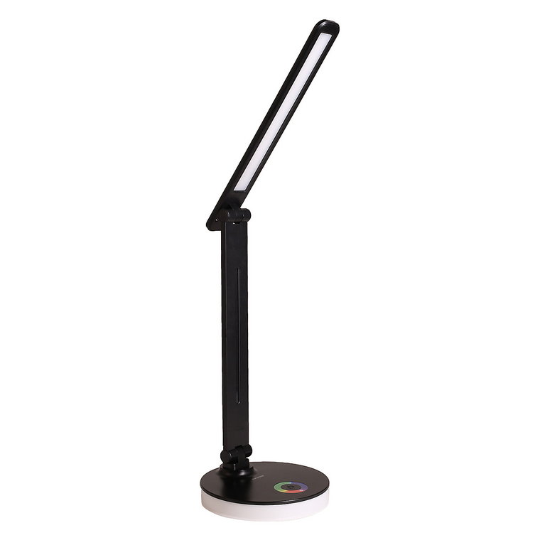 Lampka biurkowa LED Smukee, z podświetlaną podstawą, bezprzewodowa, czarna