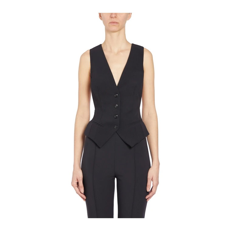 Crepe Gilet Vest Elisabetta Franchi