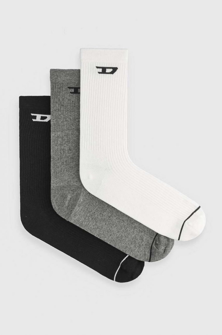 Diesel skarpetki SKM-D-CREW-LIGHT-SOCKS 3-pack męskie A15405.0LKBI