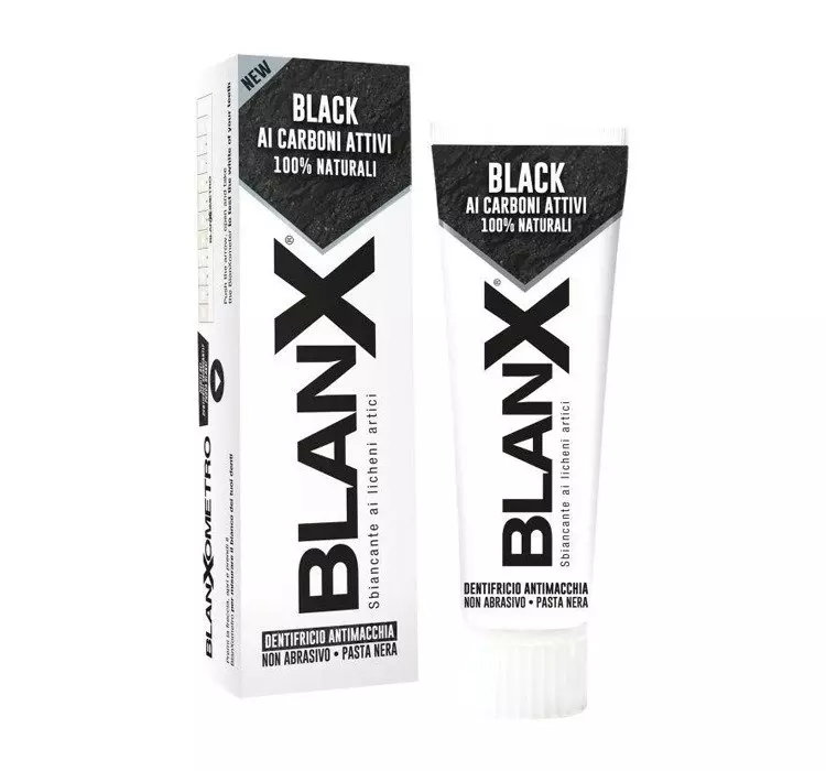 BLANX BLACK CARBONE CZARNA WYBIELAJĄCA PASTA DO ZĘBÓW 75ML