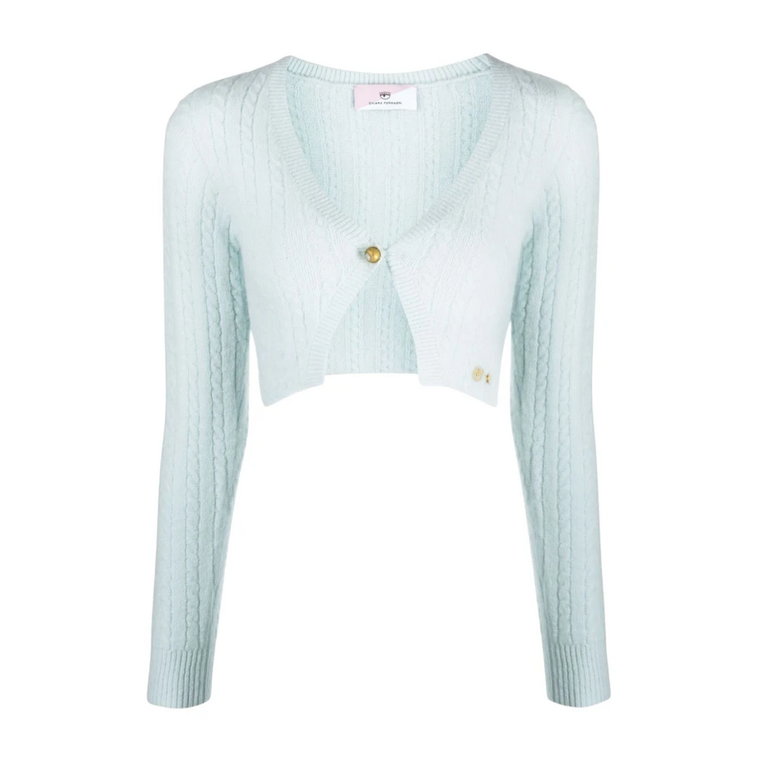 Jasnoniebieskie swetry - Stylowe i trendy Chiara Ferragni Collection