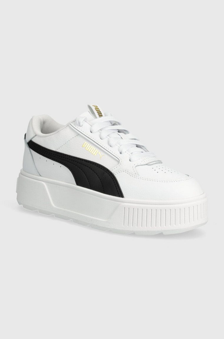 Puma sneakersy skórzane  Karmen Rebelle kolor biały 387212