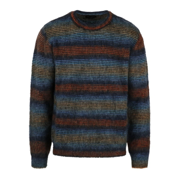 Kolorowy Sweter z Mohairu i Alpaki Roberto Collina