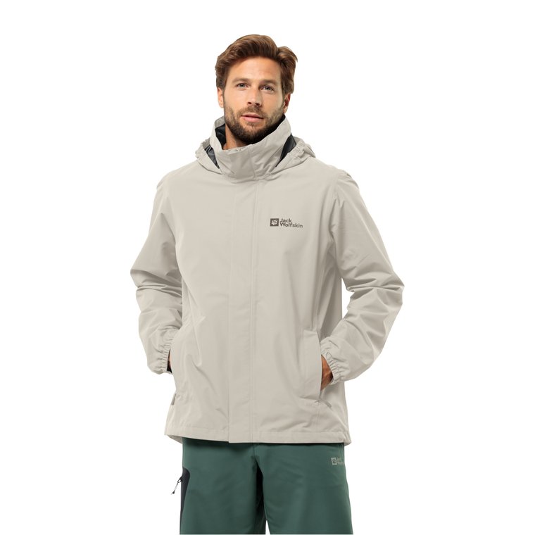 Męska kurtka Jack Wolfskin STORMY POINT 2L JKT M seal - XXL