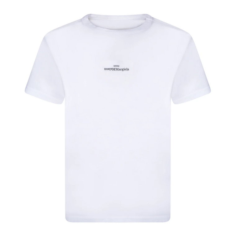 Białe T-shirty i Pola dla Mężczyzn Maison Margiela