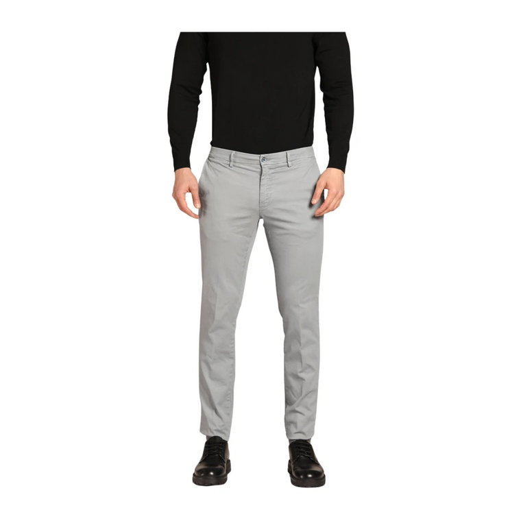 Spodnie chino z gabardyny z elastanem regular fit Mason's