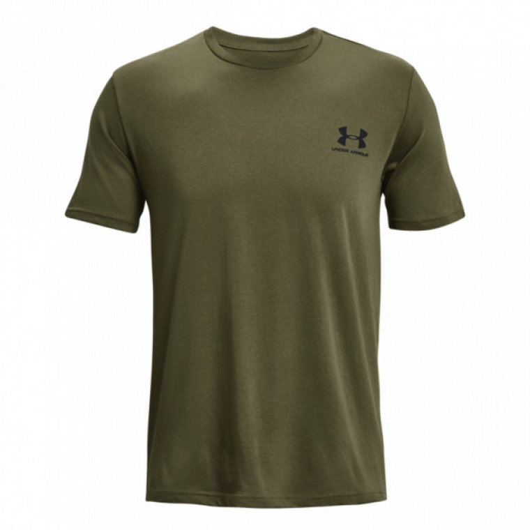 Męski t-shirt z nadrukiem UNDER ARMOUR UA SPORTSTYLE LC SS - oliwkowa/khaki