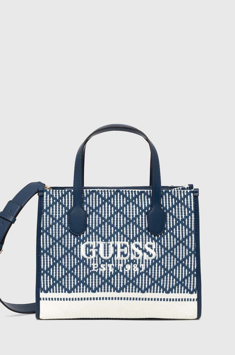 Guess torebka SILVANA kolor niebieski HWCG86 65220