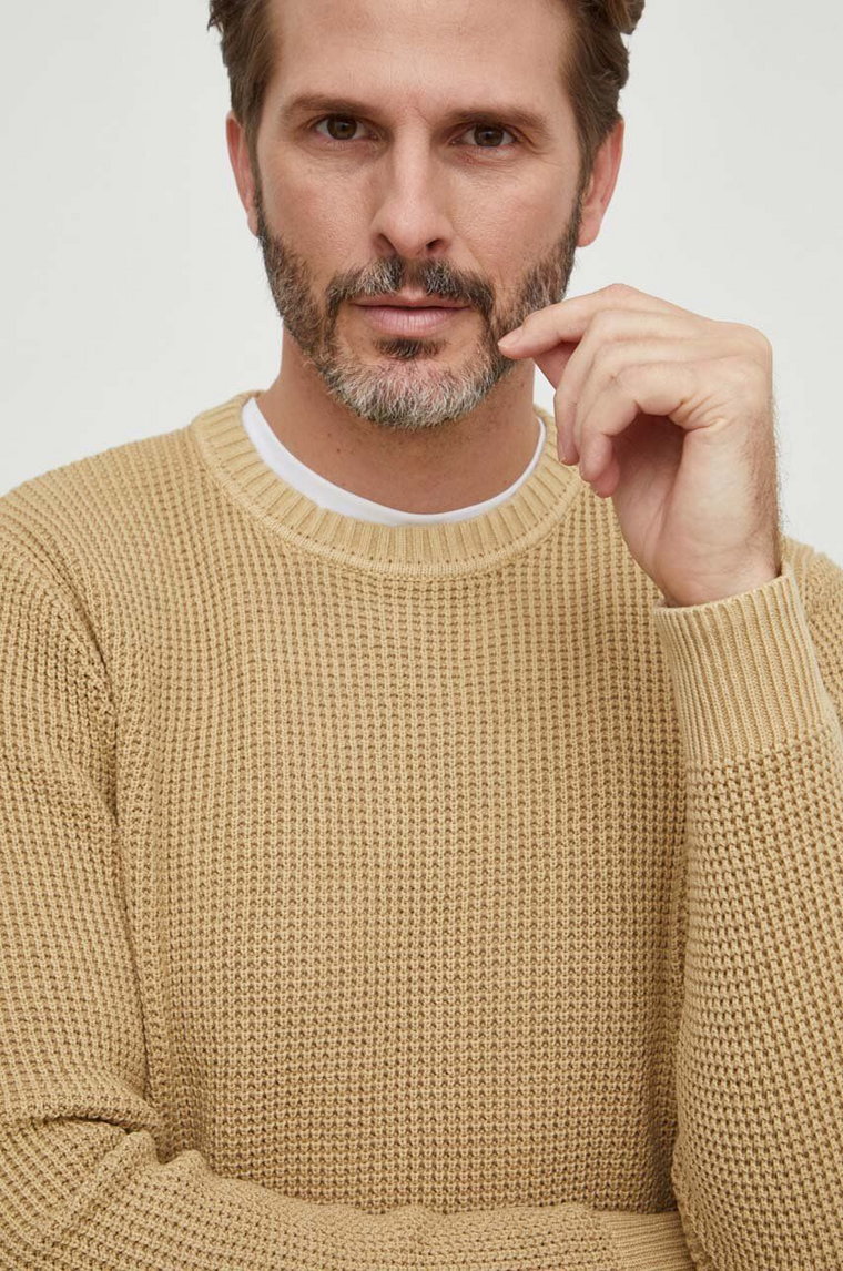 Pepe Jeans sweter bawełniany MAXWELL kolor beżowy PM702407