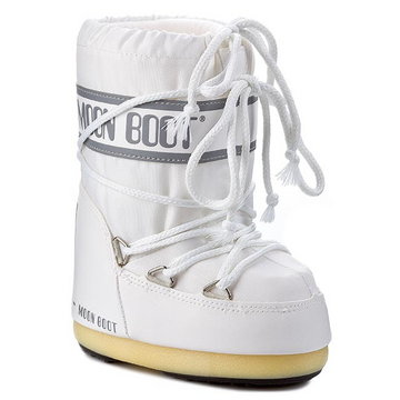Śniegowce Moon Boot - Nylon 14004400006 Bianco M