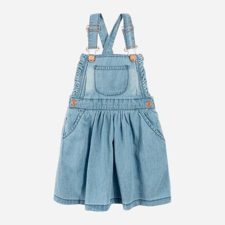 Jeansowa sukienka dziecięca dla dziewczynki Cool Club CJG2018881 134 cm Niebieska (5903272429669). Sukienki na ramiączkach dziewczęce