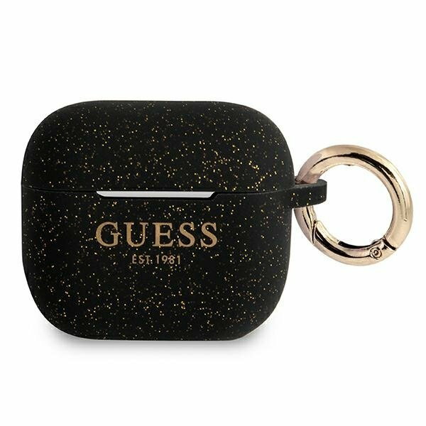 Guess GUA3SGGEK AirPods 3 cover czarny/black Silicone Glitter