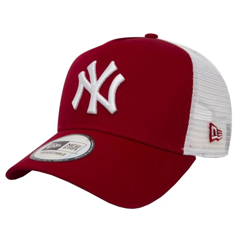 New Era New York Yankees MLB Clean Cap 11588488, Damskie, Czerwone, czapki z daszkiem, bawełna, rozmiar: OSFA
